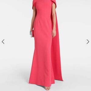 SAFIYAA
Ginkgo caped gown

 Elegant Pink Evening Gown